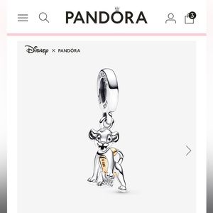 Pandora D100 Simba Charm